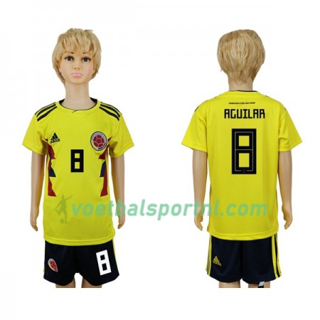Colombia Aguilar 8 Kind Thuis Tenue WK voetbal 2018
